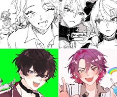 ラフな漫画イラスト・カラーイラスト承ります イメージ1
