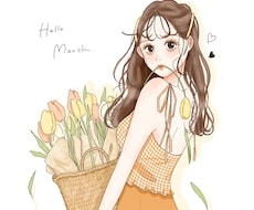 あなたにかわいいイラストを届けます 思い出をイラストに♡自分のお顔をイラストに♡