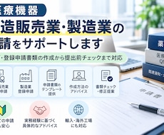 医療機器製造販売業・製造業の書類作成サポートします 医療機器製造販売のためのお手伝いをします！