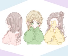 2色でかわいく描きます ゆるふわな雰囲気のアイコンが似合うあなたに