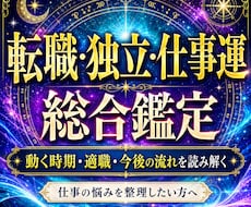 転職・独立・今後の仕事運を総合鑑定します イメージ1