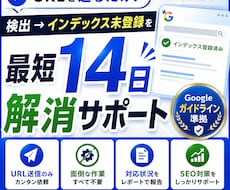 あなたのURLをインデックスします 「検出-インデックス未登録」を解消！インデックス代行