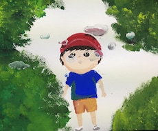 ほっこり絵本風ポストカードサイズのイラスト制作いたします！ イメージ1