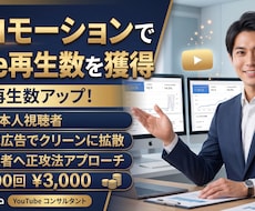 公式広告でYouTube再生数を自然に増やします イメージ1