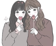 複数人のイラストを描きます 私の世界観でイラストにさせて頂きます！
