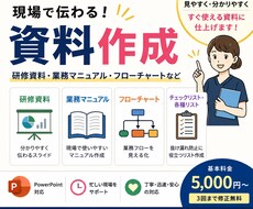 医療・介護・救急の現場が伝わる研修資料を作成します イメージ1