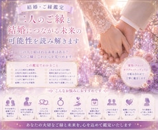 二人のご縁と結婚につながる可能性を読み解きます イメージ1