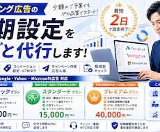 リスティング広告の初期設定をします 初めてのWeb広告・インハウス化したい人に向いてます