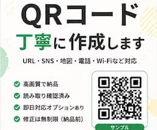 QRコードを丁寧に作成します イメージ1