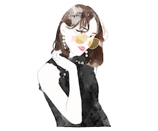 お写真をもとに水彩タッチの似顔絵描きます 美人にオシャレに盛って描きます！SNSのアイコンにおすすめ！