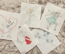 イラスト手描きで描きます イメージ1