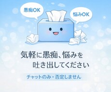 チャットのみ愚痴・悩みを否定せずに聞きます イメージ1