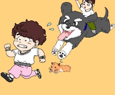 ドラゴンボール風のタッチで似顔絵描きます イメージ1