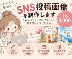 CanvaでSNS投稿画像を1枚から制作します イメージ1
