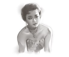 昭和のプロマイド風の似顔絵を描きます イメージ1