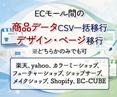 ECモール間の商品データCSV一括移行を承ります イメージ1