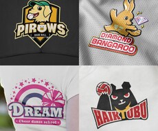 スポーツクラブやサークルなどのチームロゴ作成します 温かみと飽きのこないデザインでご好評です！
