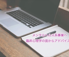 メンタルヘルス系事業へのアドバイスを行います イメージ1