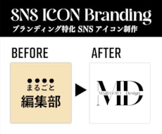シンプルで大人なアイコンでブランディングします イメージ1