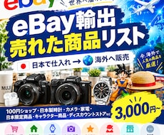 eBay攻略!日本で買える売れ筋リストを厳選します イメージ1