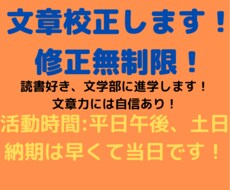 文章校正します イメージ1