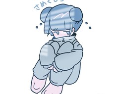 膝抱えてるアイコン•イラスト描きます SNSアイコンにぴったり！！あなただけのアイコンをつくります