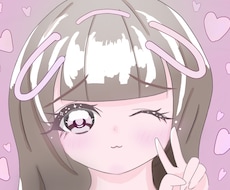 SNSアイコンなどに使えるかわいい女の子を描きます イメージ1