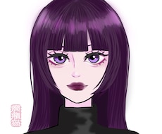 病みかわいい女の子のアイコン描きます イメージ1