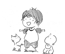 お子様のゆるい似顔絵描きます イメージ1