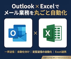 Outlook×Excelでメール業務自動化します メール作成・差し込み・送信をVBAで自動化｜実績722件超