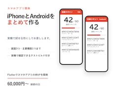FlutterでスマホアプリのMVPを開発します イメージ1