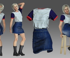洋服3Dモデル作成いたします MDで作成した3Dモデルの販売