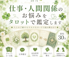 仕事や人間関係のモヤモヤをタロットで鑑定します イメージ1
