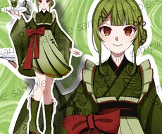 1点物！抹茶の女の子の立ち絵を販売します IRIAMやTRPGなど用途様々！