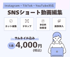 SNSショート動画をサムネ付きで編集します イメージ1