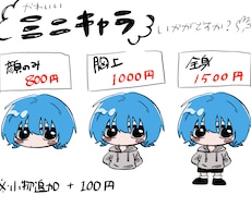 かわいいミニキャラ描きます イメージ1