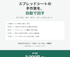 スプレッドシートの手作業をGASで自動化します イメージ1
