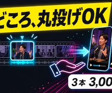 長尺動画を縦型ショートに切り抜きます イメージ1