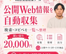 Web情報収集ツールをオーダーメイドで作ります イメージ1
