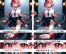 AIイラストをレタッチします 修正箇所1～10か所につき13,000円とリーズナブルです