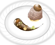 美味しいケーキなどの絵を描きます イメージ1