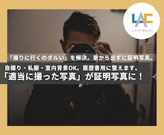 適当に撮った写真から証明写真を作ります イメージ1