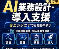 AI業務設計・導入を支援します 非エンジニア向けのAI導入支援です