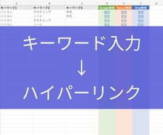 ワンクリックで検索できるExcelシート売ります イメージ1
