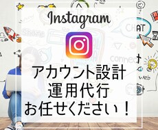 初回限定価格！Instagramの運用代行します ターゲット調査〜投稿の企画・制作・投稿までお任せください！