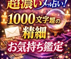 1件1000文字超！気持ちと今後を濃ゆく霊視します イメージ1