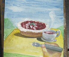 トイレ用の水彩画描きます イメージ1