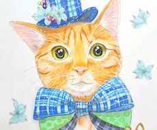 可愛い愛犬・愛猫などのイラスト描きます イメージ1