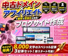 中古ドメイン×アフィリエイトサイト作成します イメージ1