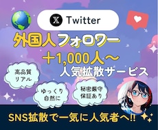 Twitter（X）のフォロワーを増加させます 1000人～、振り分け可能！14日間の減少保証付き！